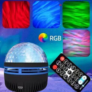 1pc Star Projector, Galaxy Projector, Water Ocean Wave Projector For Bedroom Nig
